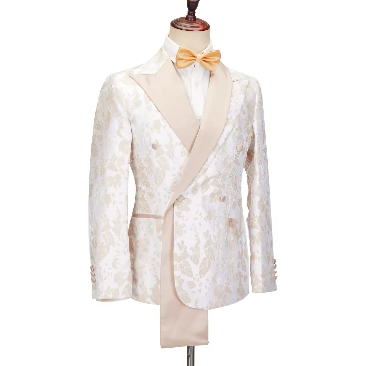 Tuxedo Suits for Men Floral Paisley Jacquard