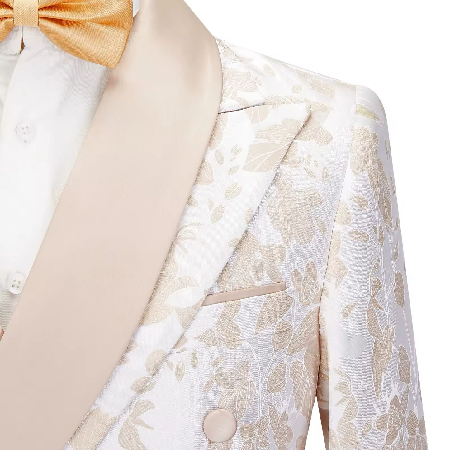 Tuxedo Suits for Men Floral Paisley Jacquard