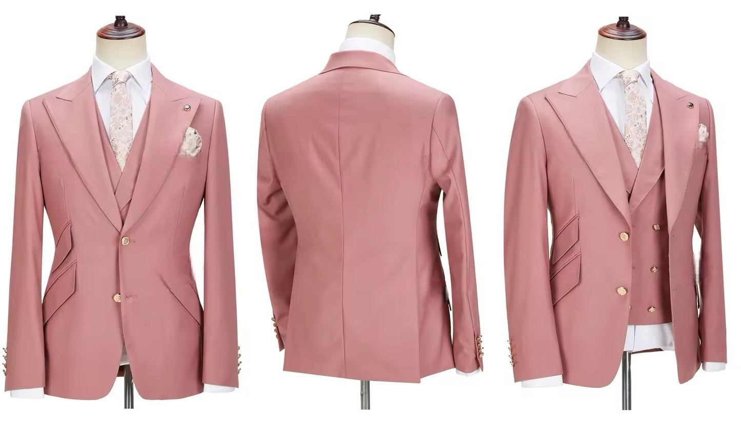 New Men Suits Slim Fit 3 Pieces