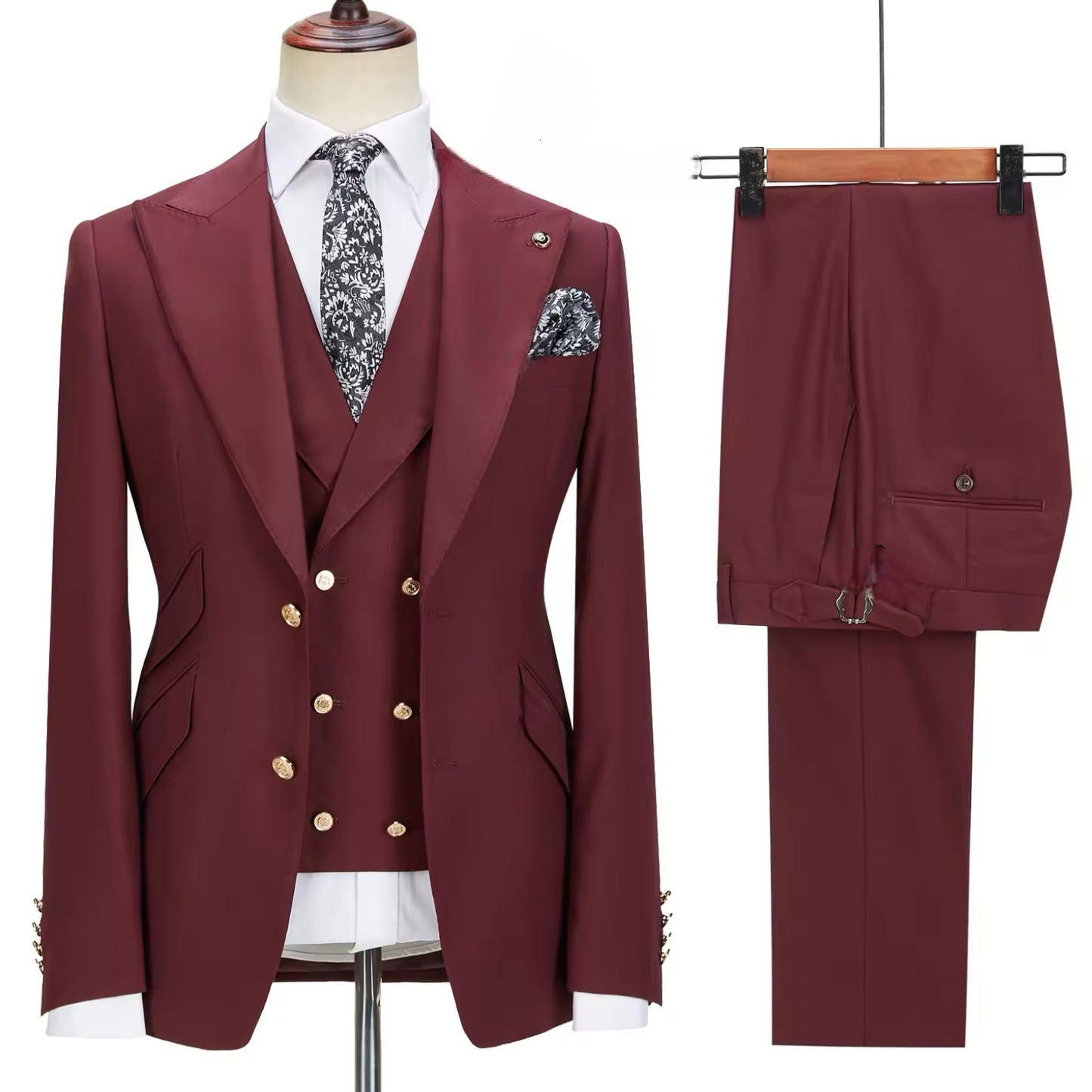 New Men Suits Slim Fit 3 Pieces