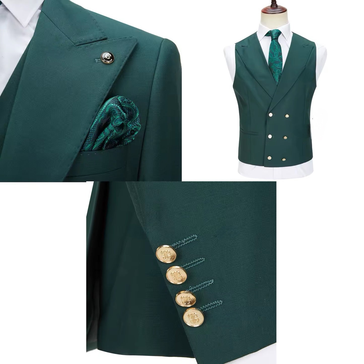 New Men Suits Slim Fit 3 Pieces