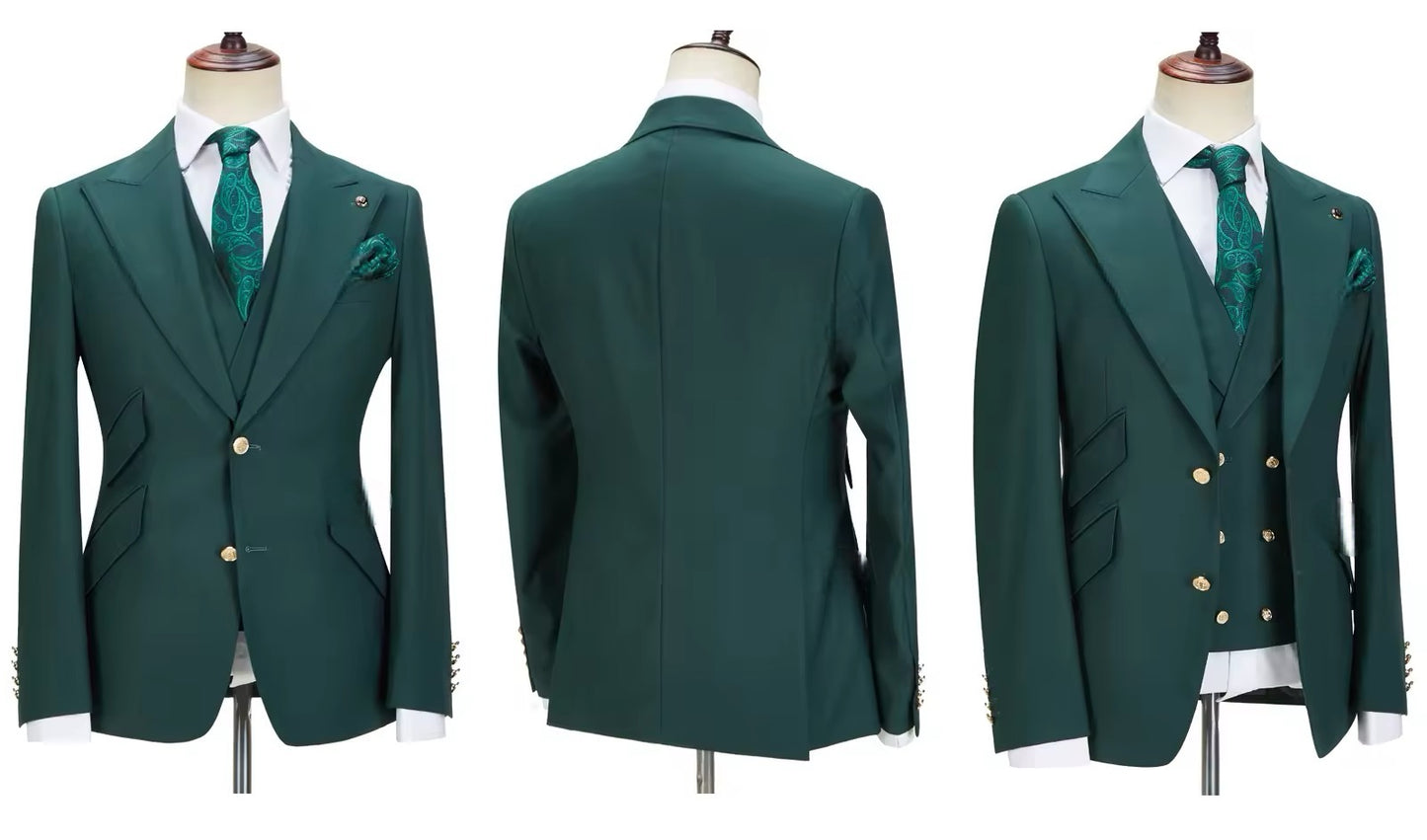 New Men Suits Slim Fit 3 Pieces