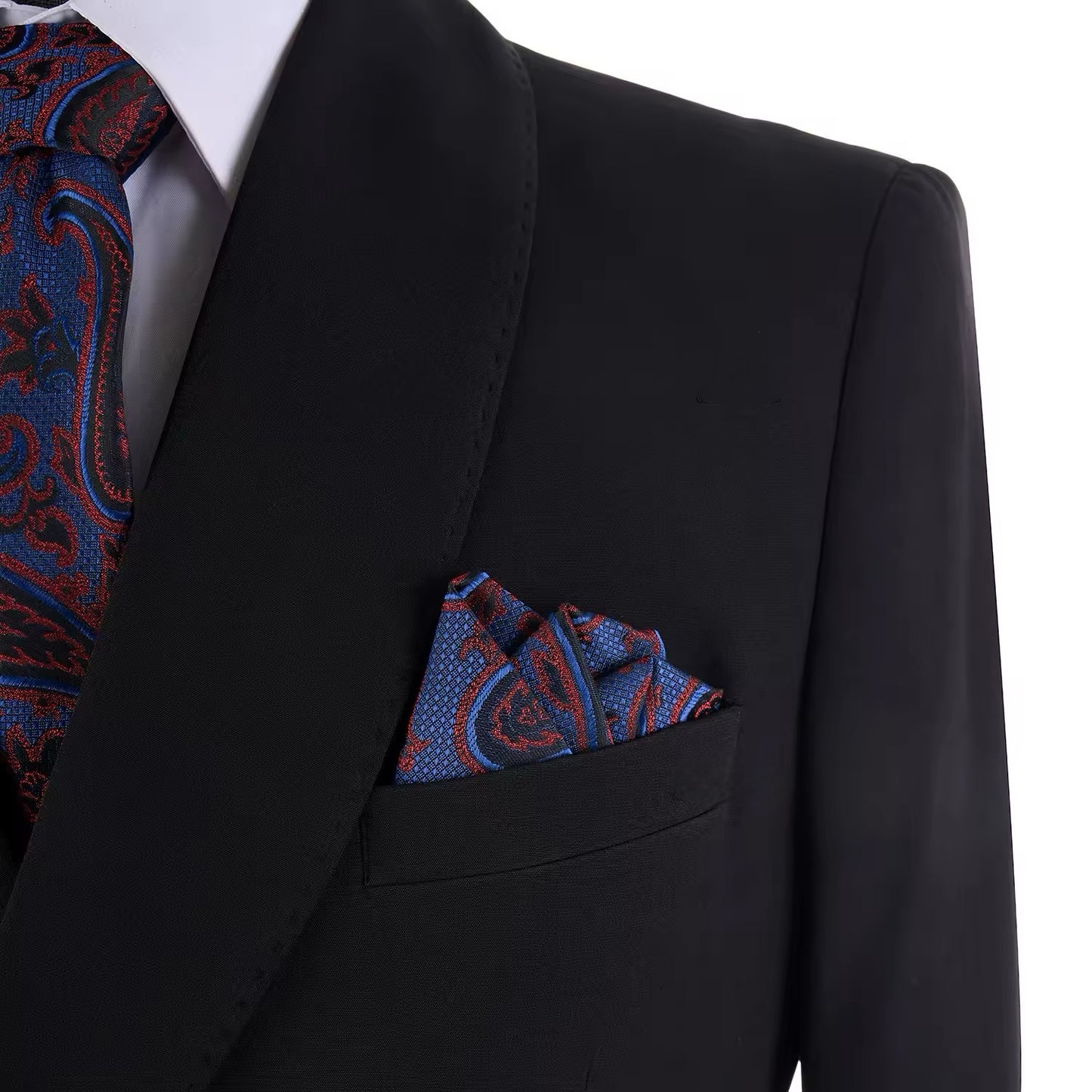 2025 New Elegant Black Suits for Men