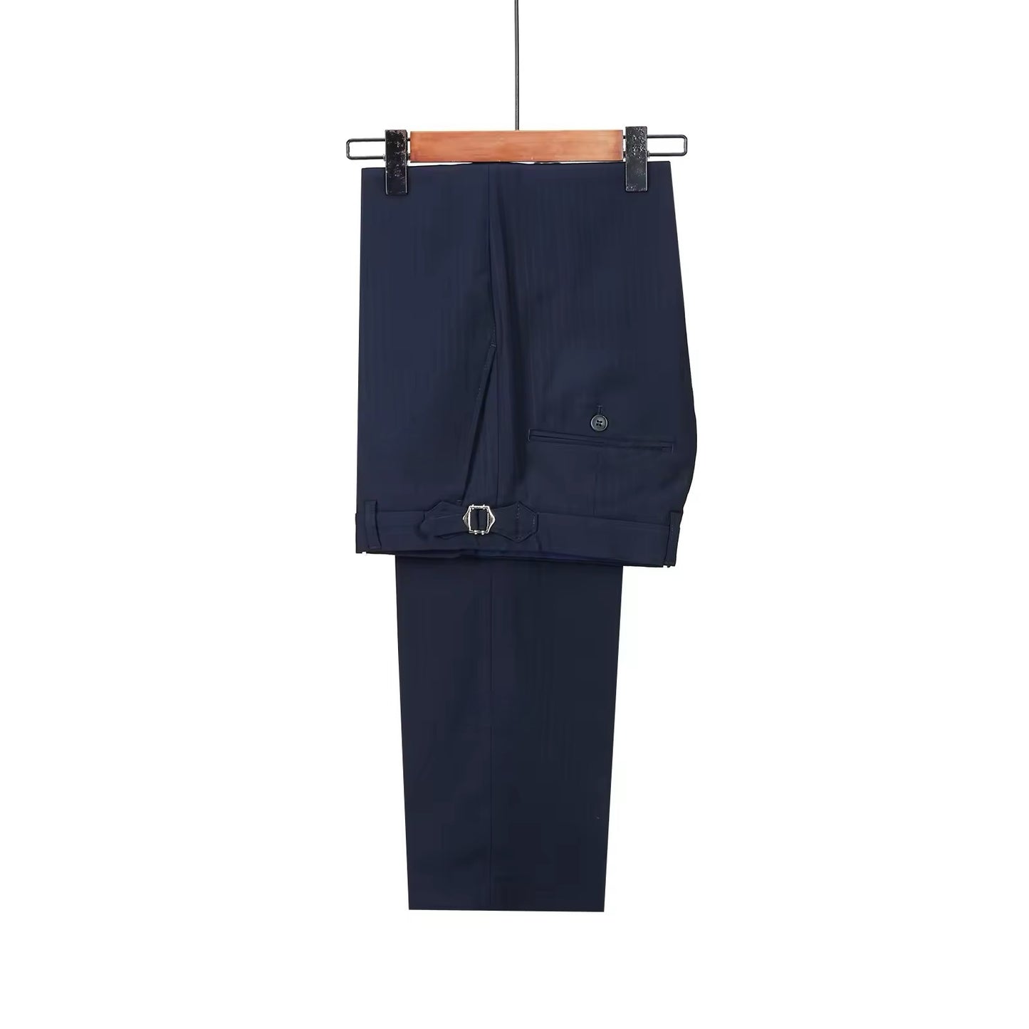 Dark Blue Pinstripe 3 Pièce Classic Men Suits Blazer