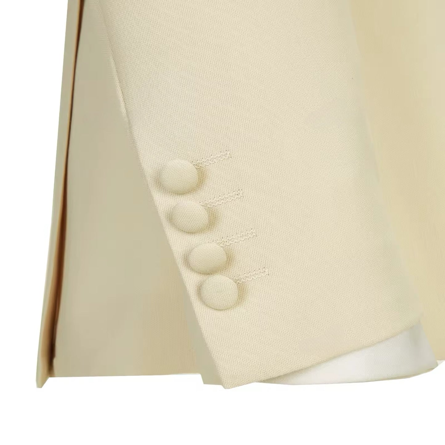 2023 New Coat Design Beige Suits for Men Right Side Button