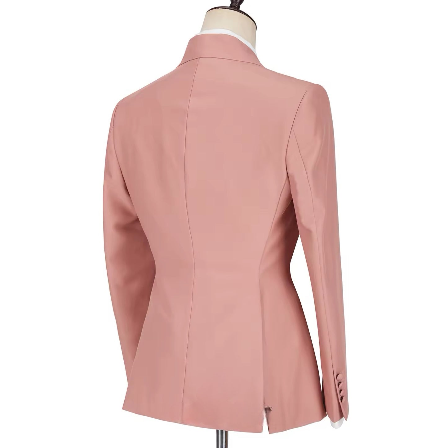 Men's Suits One Button Double Breasted Pink Tailor-Made Blazer