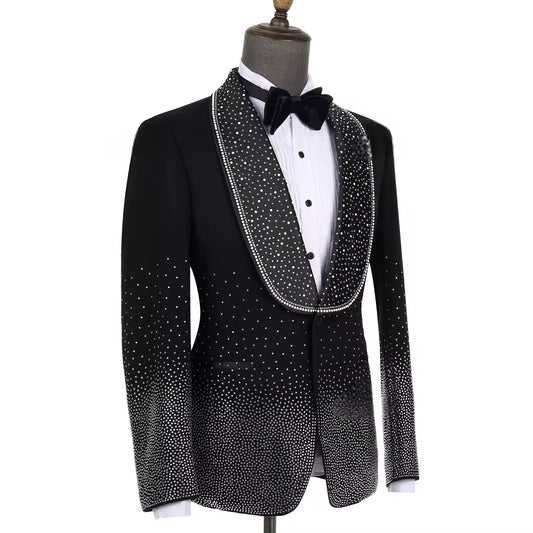 New Elegant Luxury Men Suits Jewelry Ornament Shining