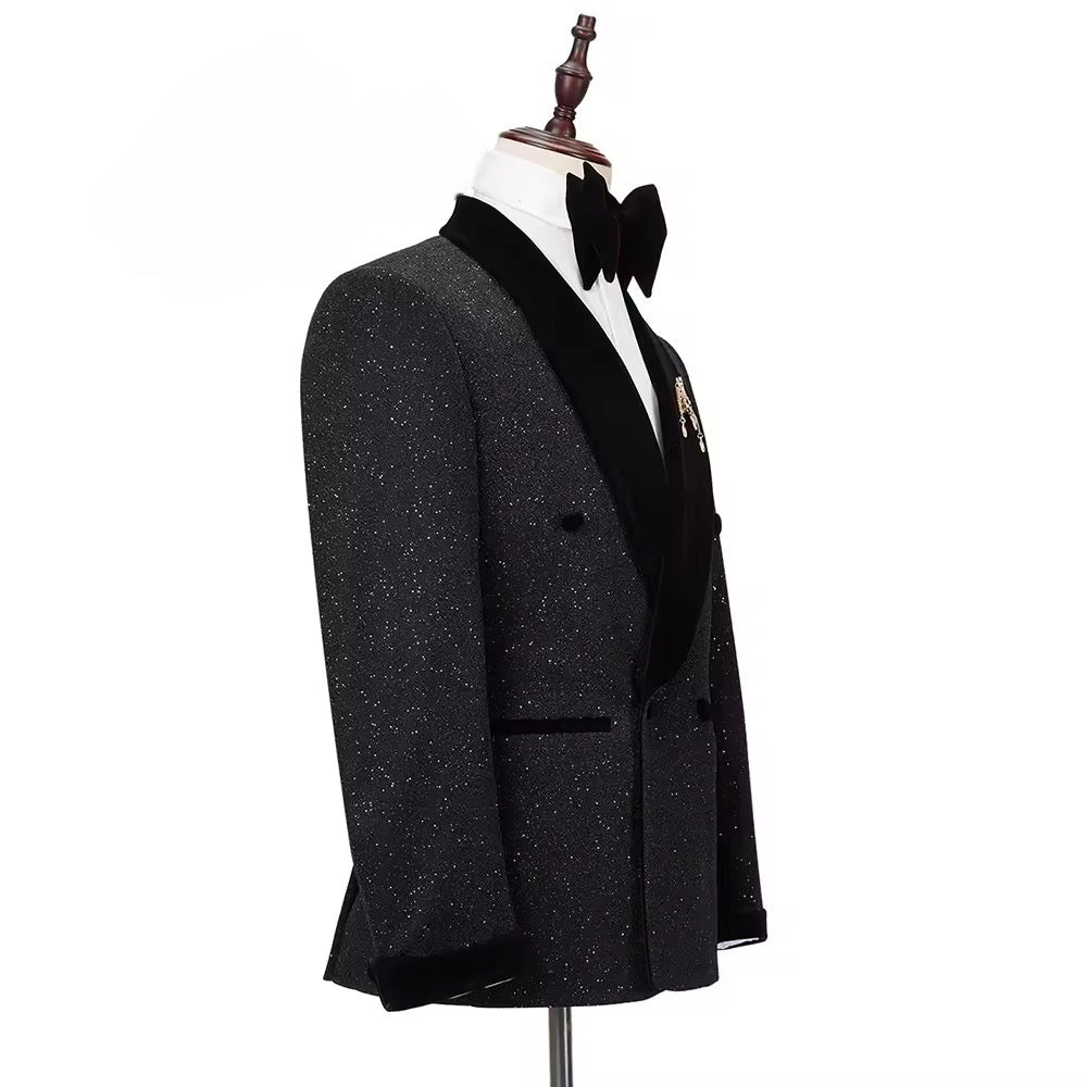 New Men Suit Tuxedo 2 Pieces Double Breasted