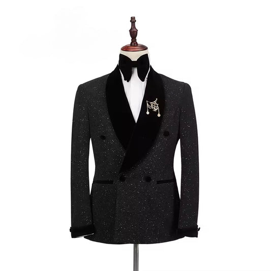 New Men Suit Tuxedo 2 Pieces Double Breasted