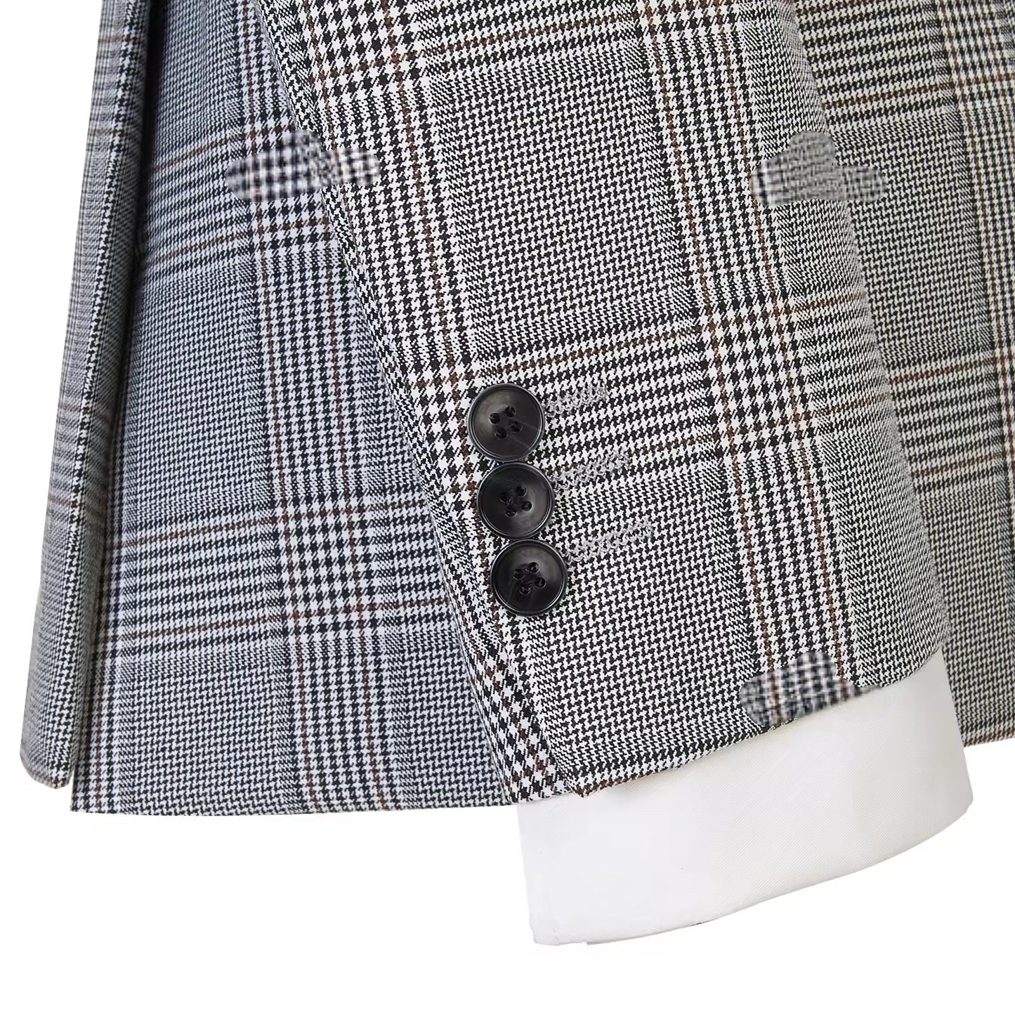 2023 Classic Full Men's Suit Plaid 2 Pcs Vintage