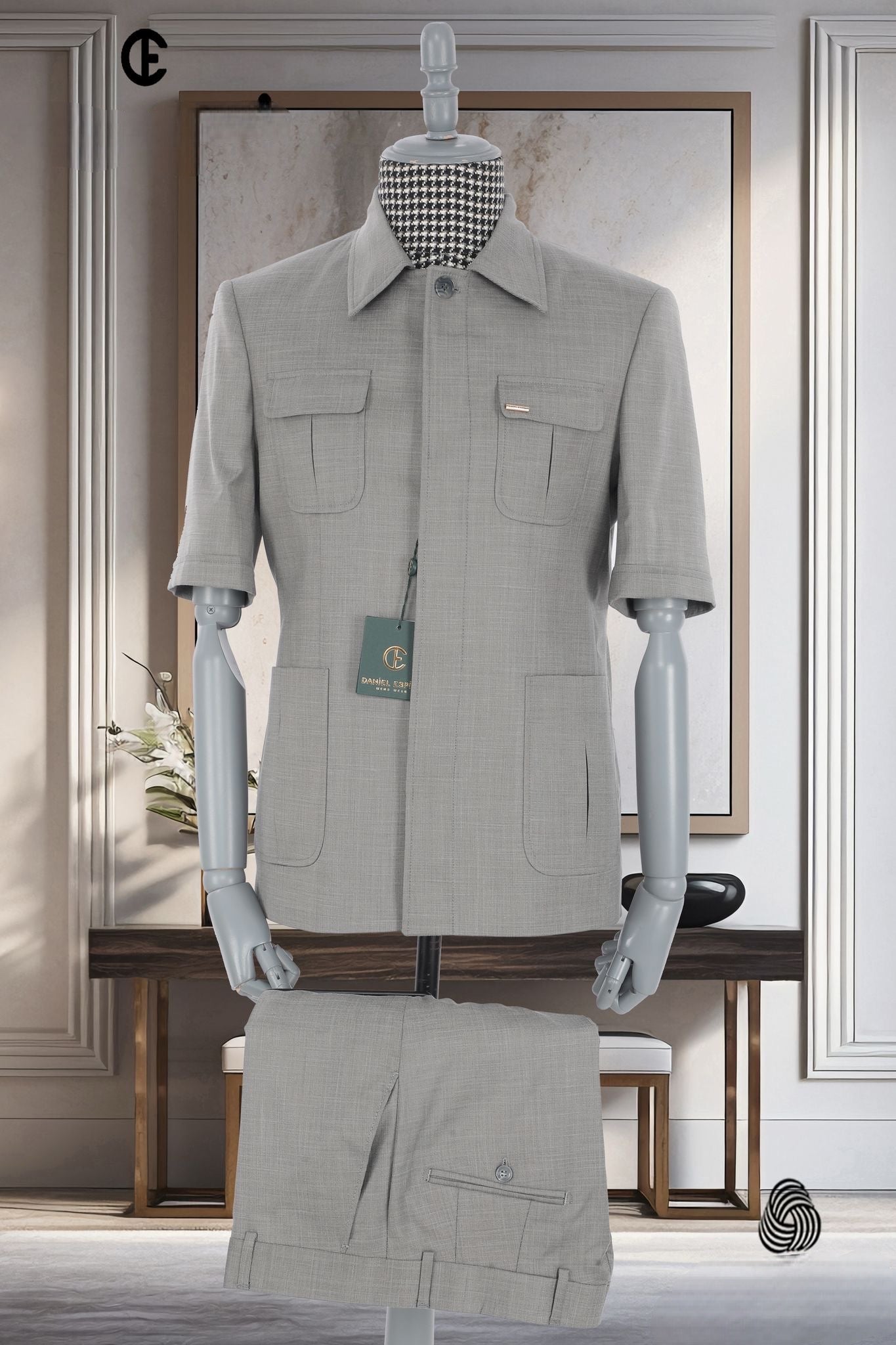 2025 Men Suits Blazer Elegant Short Sleeve