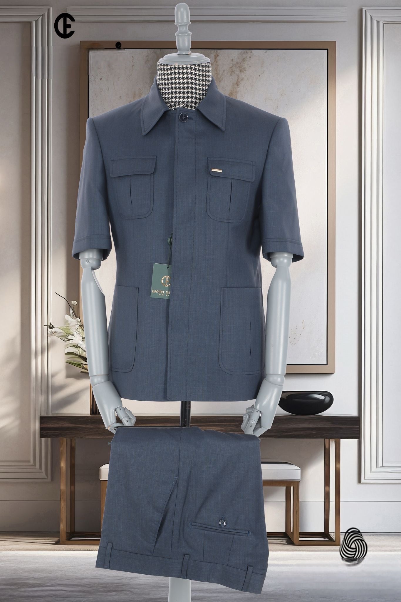 2025 Men Suits Blazer Elegant Short Sleeve