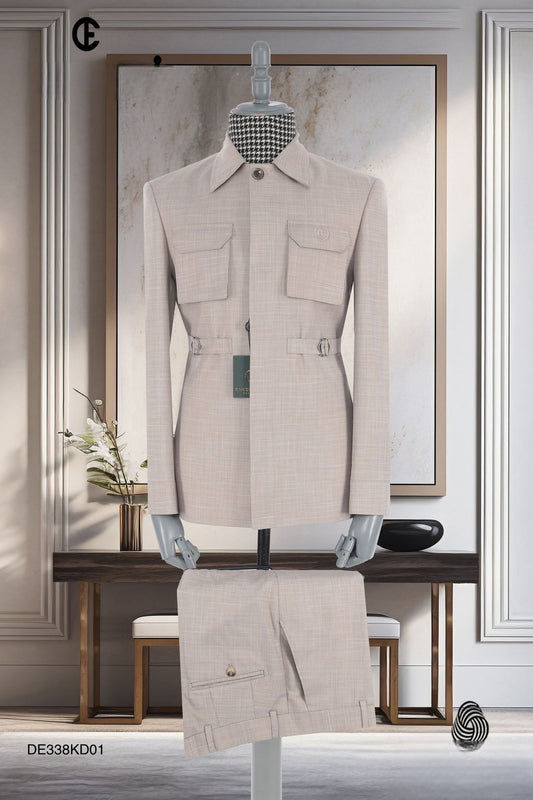 2025 New Safari Men Suits Tailor-Made Formal Casual Business