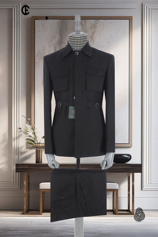 2025 New Safari Men Suits Tailor-Made Formal Casual Business