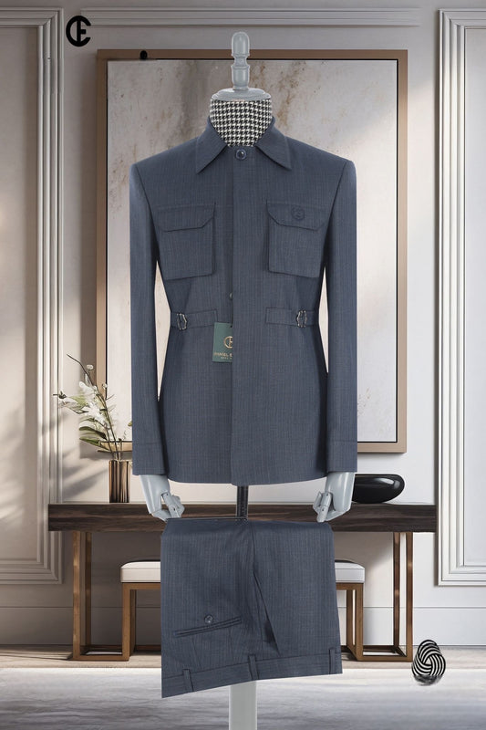 2025 New Safari Men Suits Tailor-Made Formal Casual Business