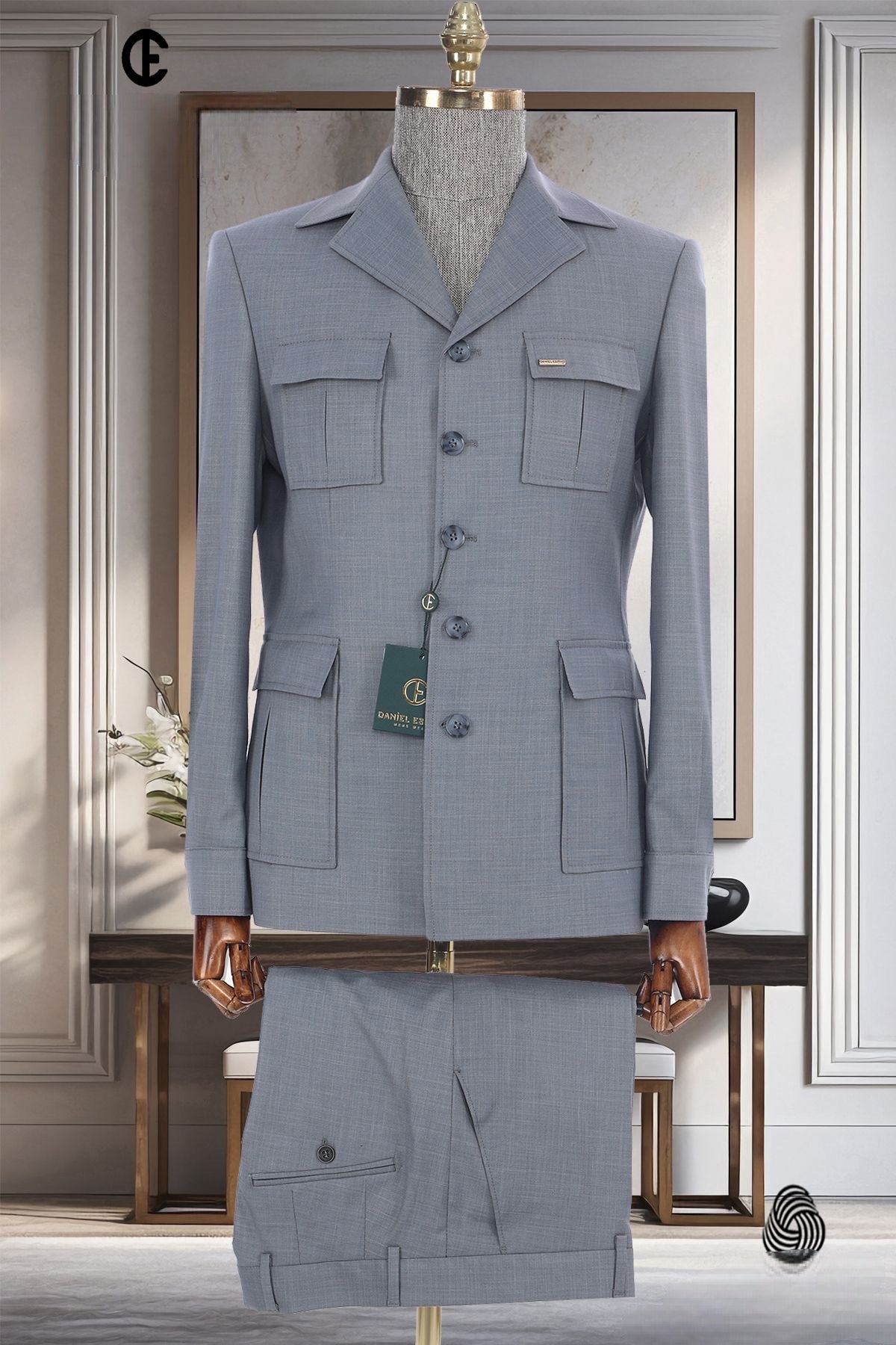 2025 New Safari Men Suits Tailor-Made Formal Casual Business