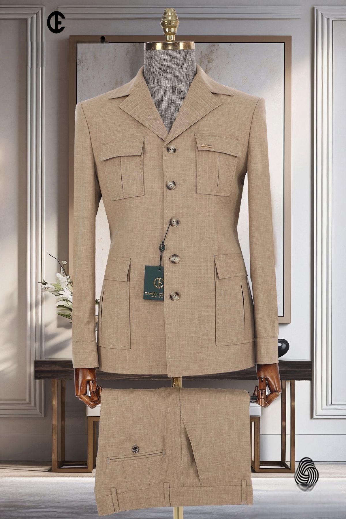 2025 New Safari Men Suits Tailor-Made Formal Casual Business
